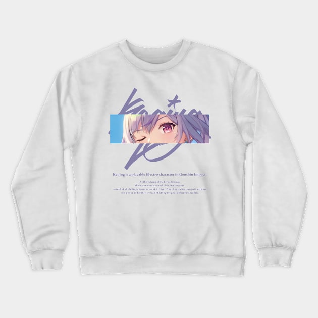 keqing eyes Crewneck Sweatshirt by littlefrog